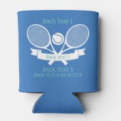 テニスラケット&ボールプレーヤークラブチームカスタム 缶クーラー (裏面)