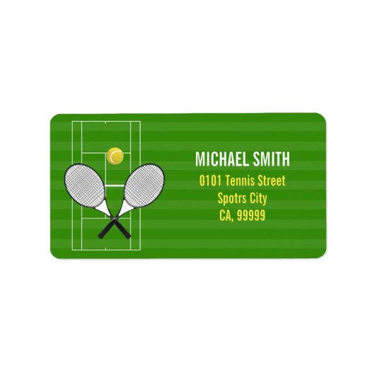 テニスラケット ラベル (正面)