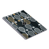 テニスラケット 個人名入れ スポーツ名 ノートブック (右側)