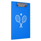 テニスラケット（青い背景にボール付き） クリップボード (右)