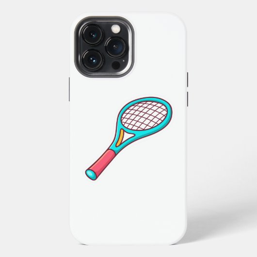 テニスラケット iPhoneケース (裏面)