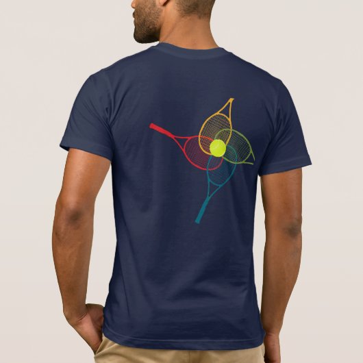 テニスラケット Tシャツ (裏面)