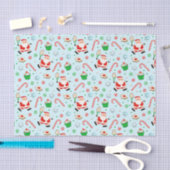 テニスラバークリスマスホリデーティッシュペーパー 薄葉紙 (クラフト)