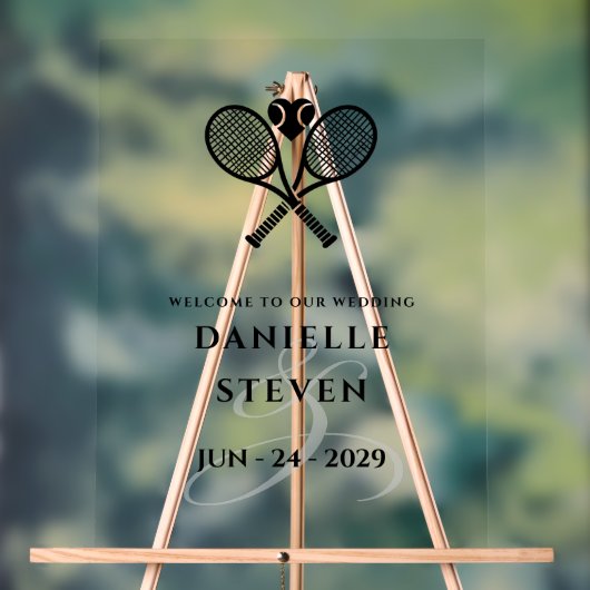 テニスラブウェルカム アクリルサイン (ニュートラル)