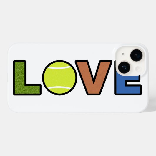 テニスラブフォンケース Case-Mate iPhoneケース (裏面 (横))
