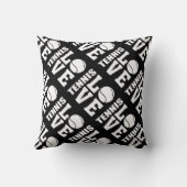 テニスラブブラック クッション (裏面)