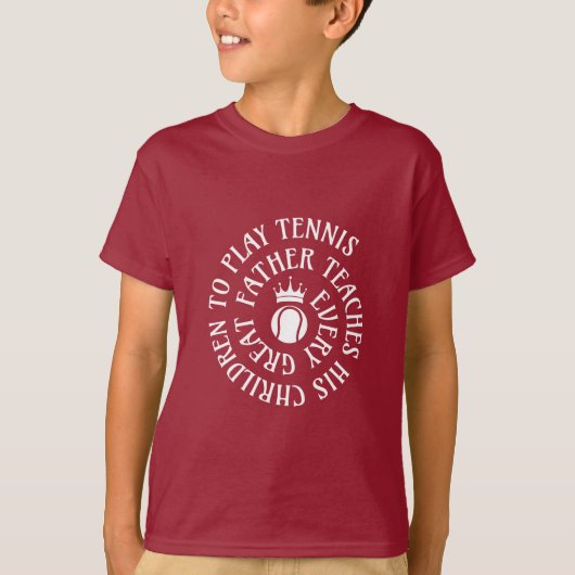 テニスラブマルーンティー Tシャツ (正面)