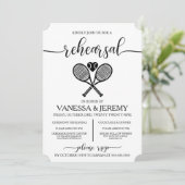 テニスラブ リハーサルディナー招待状 招待状 (スタンド正面)