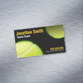 テニスレッスンビジネスのためのテニスコーチ マグネット名刺 (インサイチュ)