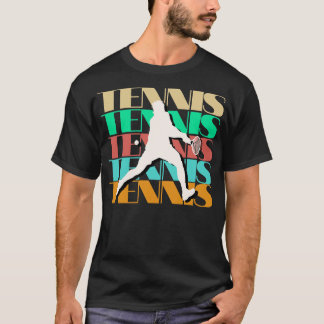 テニスレトロスタイル Tシャツ