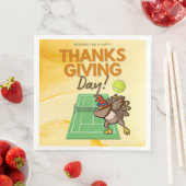 テニス七面鳥の感謝祭おもしろい漫画 (インサイチュ)