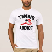 テニス中毒者 Tシャツ (正面)