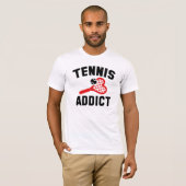 テニス中毒者 Tシャツ (正面フル)