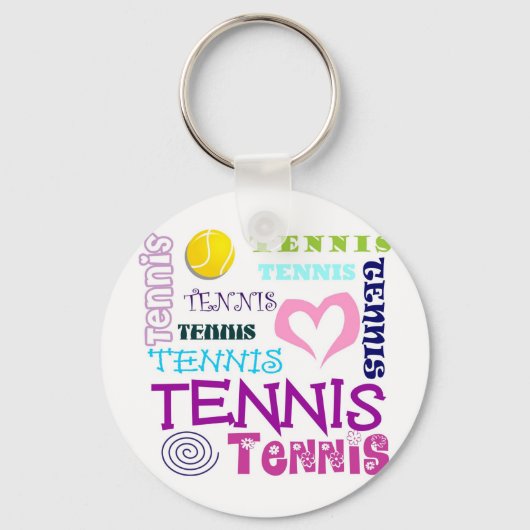 テニス中継 キーホルダー (正面)