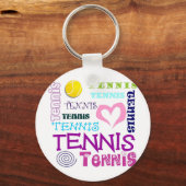 テニス中継 キーホルダー (正面)