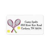 テニス住所 シール (正面)