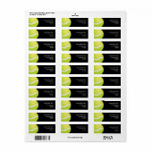 テニス住所 シール (フルシート)