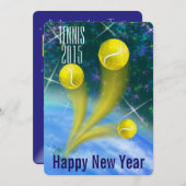 テニス勝利新年会 招待状 (正面/裏面)