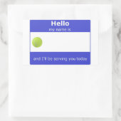 テニス名タグシール 長方形シール (バッグ)