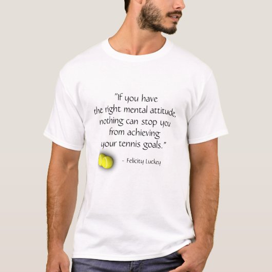 テニス名言Tシャツ Tシャツ (正面)