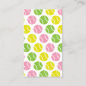 テニス名門私立校風ののビジネスまた連絡はカード 名刺 (裏面)