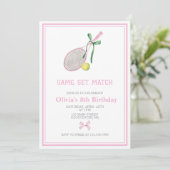 テニス名門私立校風のの誕生日の招待状 招待状 (スタンド正面)