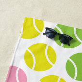 テニス名門私立校風のパーソナライズされたビーチタオル ビーチタオル (インサイチュ)