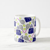 テニス名門私立校風の海軍 コーヒーマグカップ (正面右)