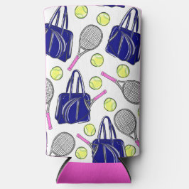 テニス名門私立校風の海軍 スリム缶クーラー