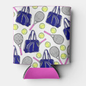 テニス名門私立校風の海軍 缶クーラー (正面)