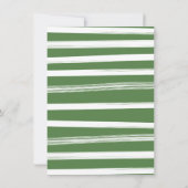 テニス名門私立校風の物干しベビー単語スクランブル 招待状 (裏面)