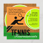 テニス大会招待状2 招待状 (正面/裏面)