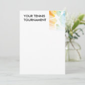 テニス大会招待状 招待状 (スタンド正面)