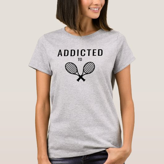 テニス大好きレディースTシャツ Tシャツ (正面)