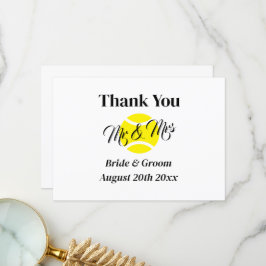 テニス夫婦スポーティ結婚ズ サンキューカード