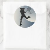 テニス女子プレーヤー女子テニス ラウンドシール (バッグ)