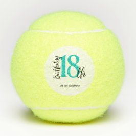 テニス女性18th誕生日パーティー テニスボール