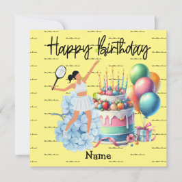 テニス女遊は選手のハッピーバースデー