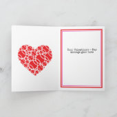 テニス好きな人のための赤いバレンタインカード 💘 カード (内部)