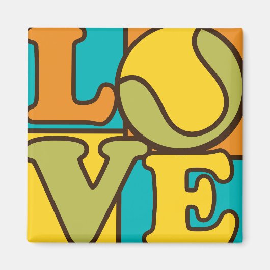 テニス好き マグネット (正面)