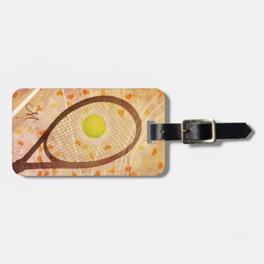 テニス好き ラゲッジタグ (正面横)