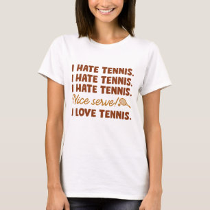 テニス嫌い Tシャツ