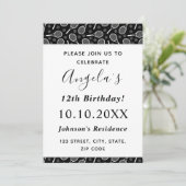 テニス子供の誕生日パーティー選手コーチラケット 招待状 (スタンド正面)