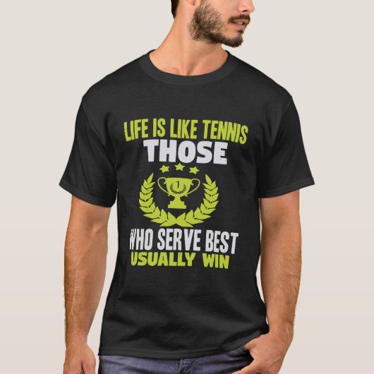 テニス引用文練習具 Tシャツ (正面)