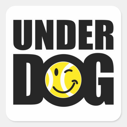 テニス引用文 スクエアシール (正面)