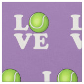 テニス愛テニスファンの薄紫色 ファブリック (クローズアップ)