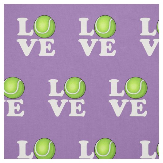 テニス愛テニスファンの薄紫色 ファブリック (見本)
