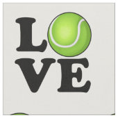 テニス愛テニスファン ファブリック (クローズアップ)