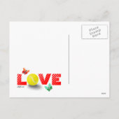 テニス愛バレンタインデー シーズンポストカード (裏面)