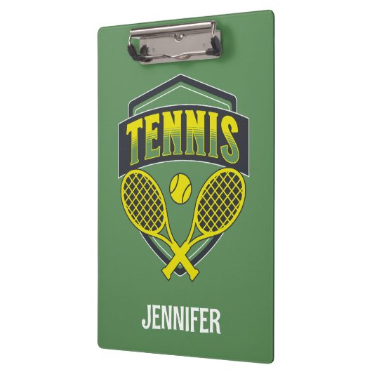 テニス愛好家のためのデザイン クリップボード (左)